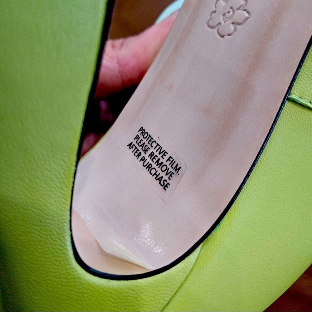 TED BAKER London Teyma Leather Heels Green Size 39 New - Picture 7 of 7